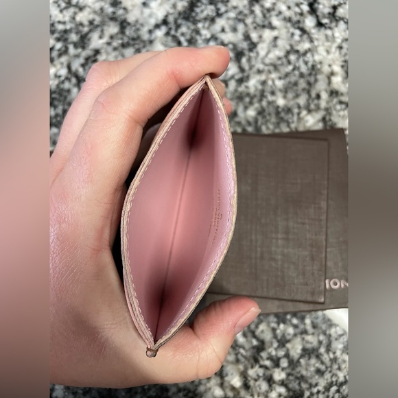 Louis Vuitton Caissa Card Holder Damier Ebene Rose Ballerine - Picture 9 of 14